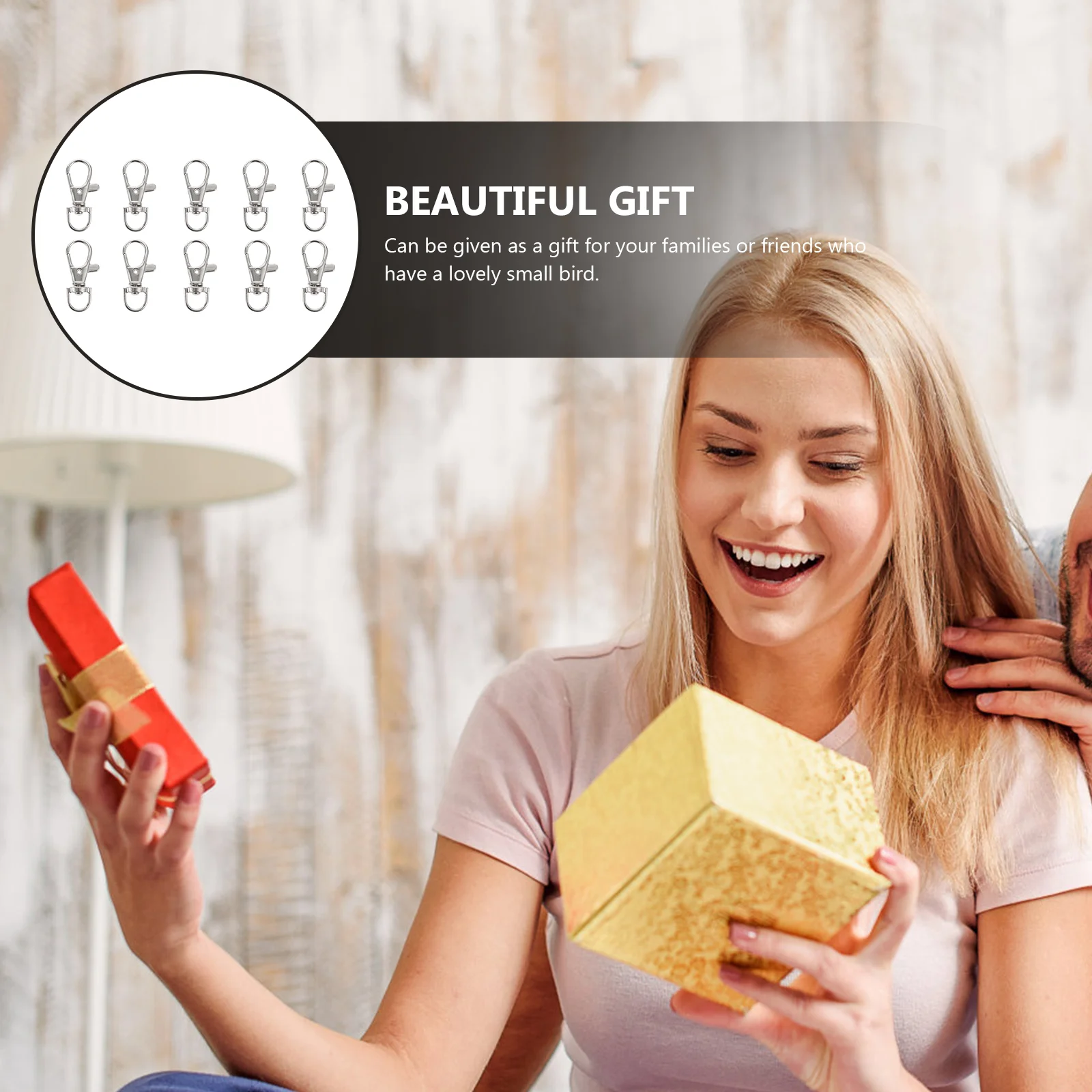 20 шт. пряжка с замком для птичьей клетки аксессуары птиц брелки металлические