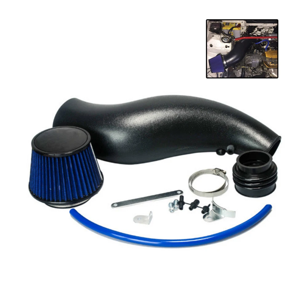 

Racing Plastic Air Intake Pipe With Air Filter Carbon Fibre Intake Pipe For Honda Civic 92-00 Ek Eg Auto Parts