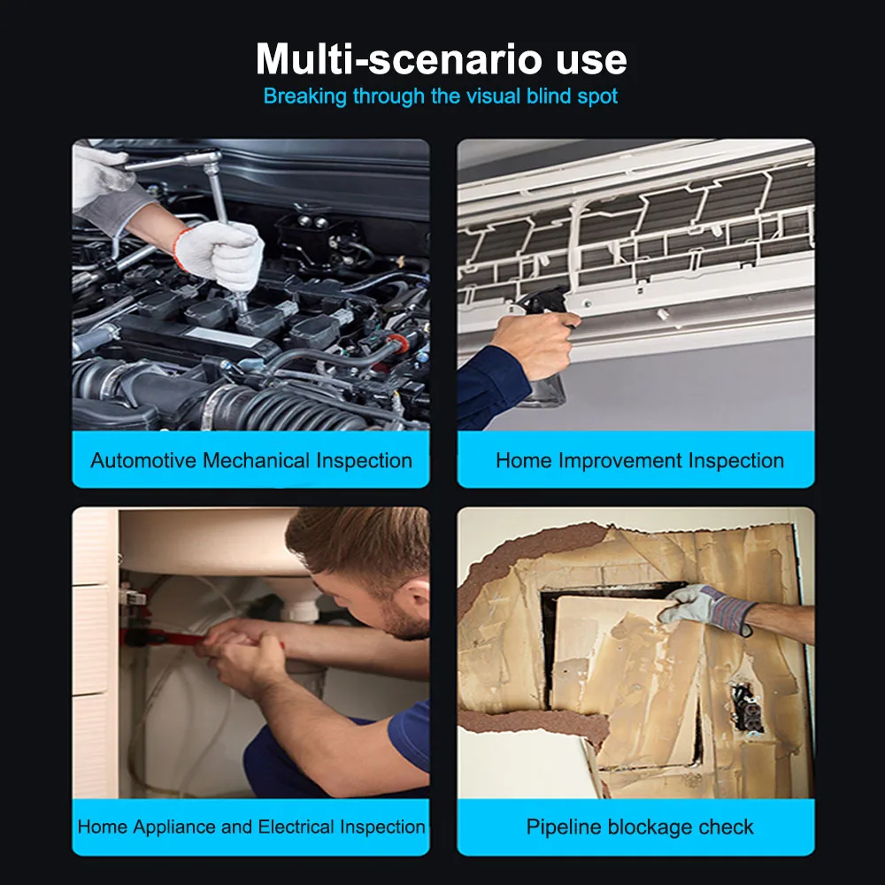 Ip67 Водонепроницаемая Цифровая Эндоскопическая Камера Для Осмотра Автомобиля 2 4