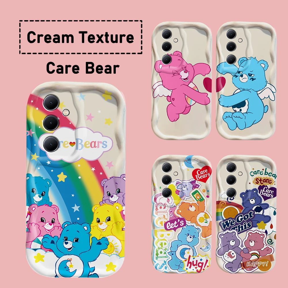Милый чехол C-Cares для телефона с объемными рисунками медведей Samsung Galaxy S24 S23 S21 S20 FE