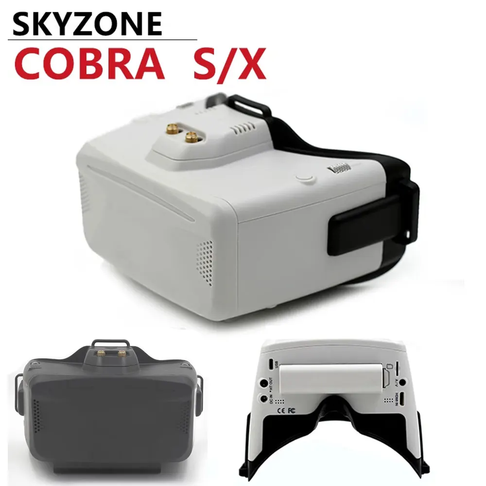 

SKYZONE Cobra X / S /SD 800x480 4.3inch 1280x720 4.1inch 5.8G 48CH RapidMix Receiver Head Tracker DVR FPV Goggles for FPV