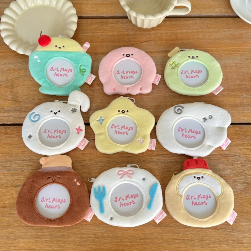 Фото Милые плюшевые сумки-органайзеры Kawaii Pudding Pins в японском стиле для хранения, с изображением животных и мультяшных аниме-персонажей, защитные чехлы для кукол, новинка 2026 года №2
