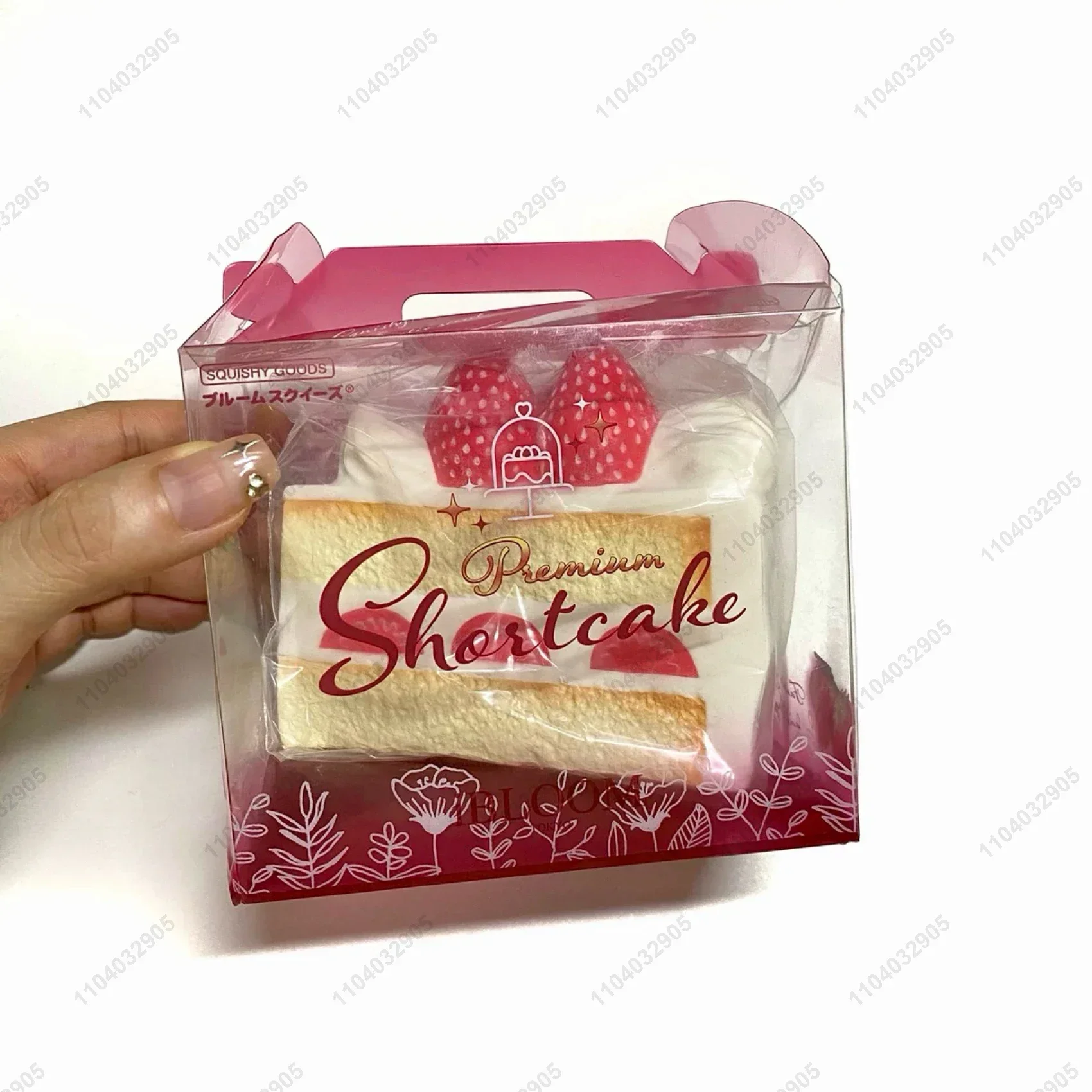 Клубничный треугольный торт медленно растущий мягкий шоколадный мусс игрушка