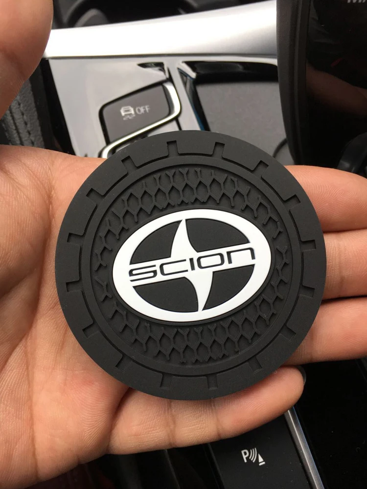 

1/2Pcs Car Coasters Cup Holder Mats Anti-Slip Cup Pad Accessories For Scion Toyota 86 S-HR FR-S iA iM iQ tC xA xb xD Auto Goods