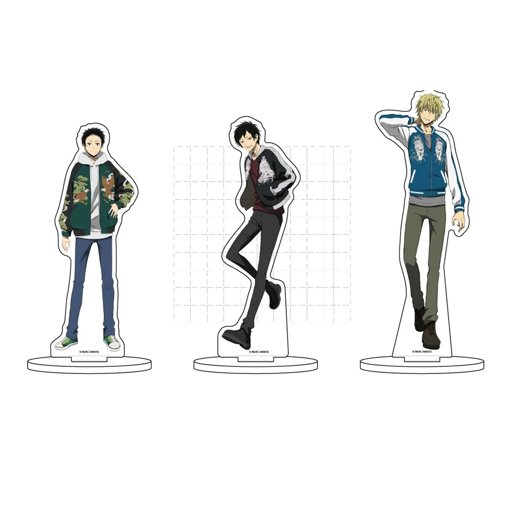 

Anime DuRaRaRa Figure Doll DRRR Orihara Izaya Heiwajima Shizuo Acrylic Stand Model Cosplay Toy for Gift