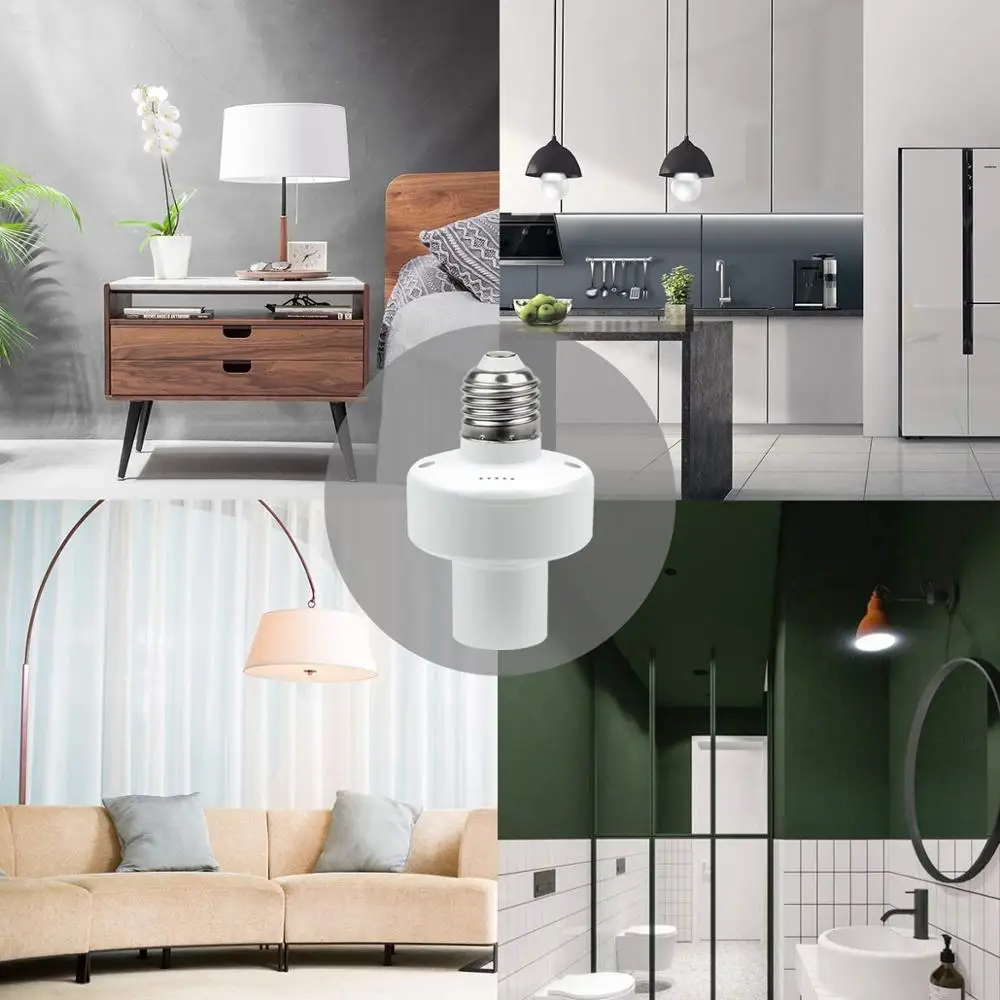 Держатель для лампы E27 с таймером 110 В 220