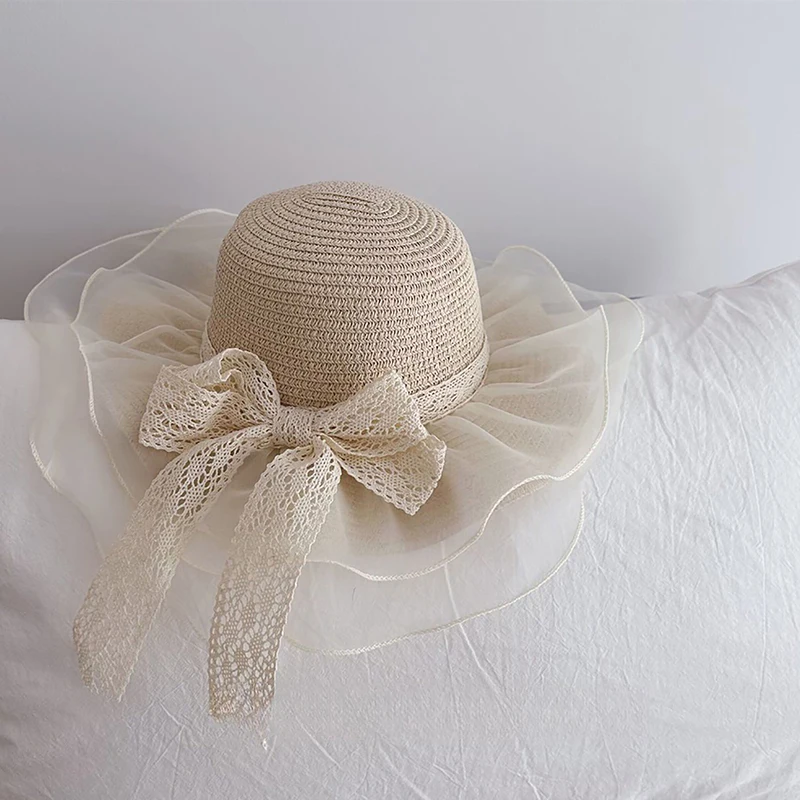 Соломенная шляпа и сумка через плечо для маленьких девочек модная пляжная Панама