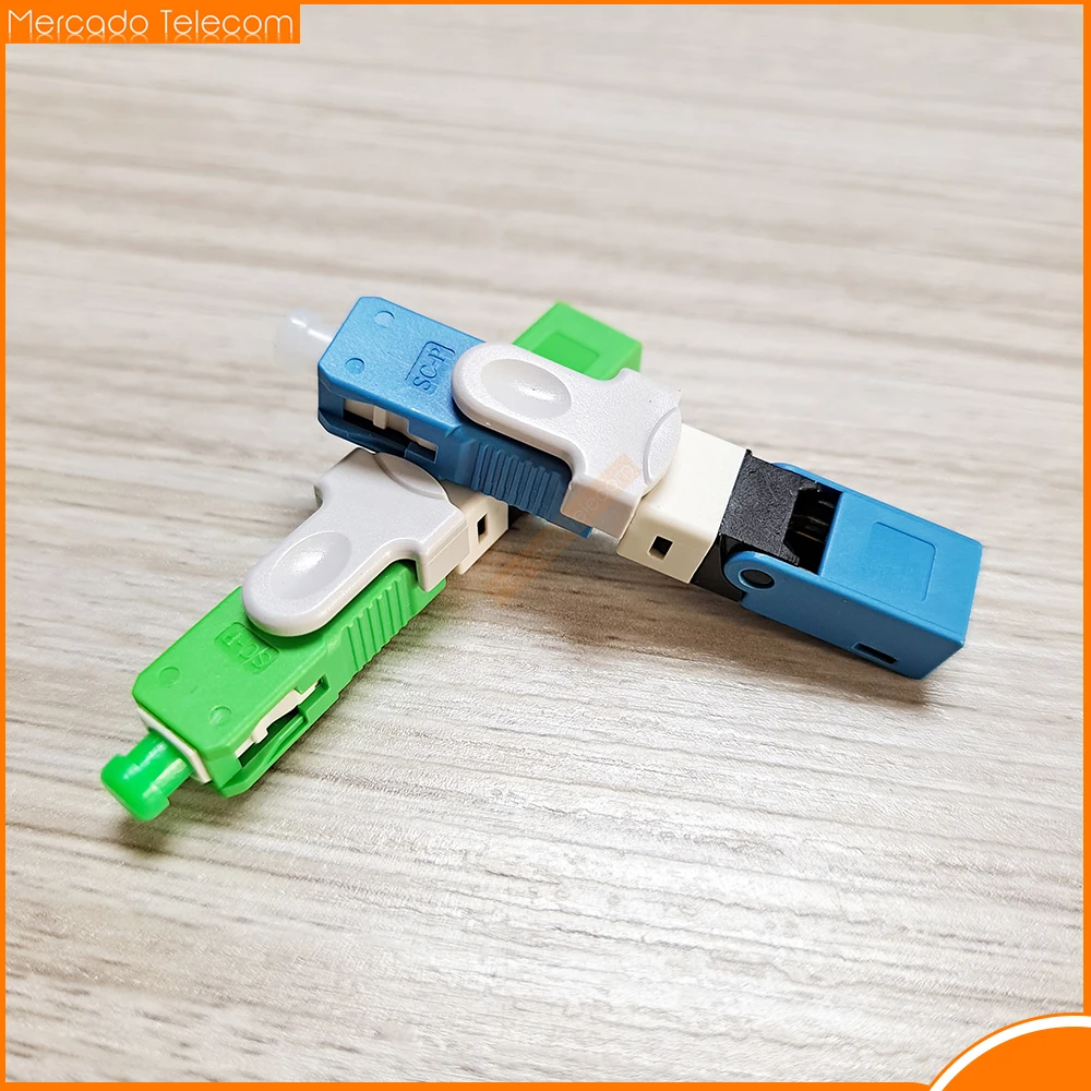 Wholesales FTTH ESC250D APC UPC Single-Mode Fiber Optic SC APC UPC Quick Fast Field Assembly Connector For Drop Cable