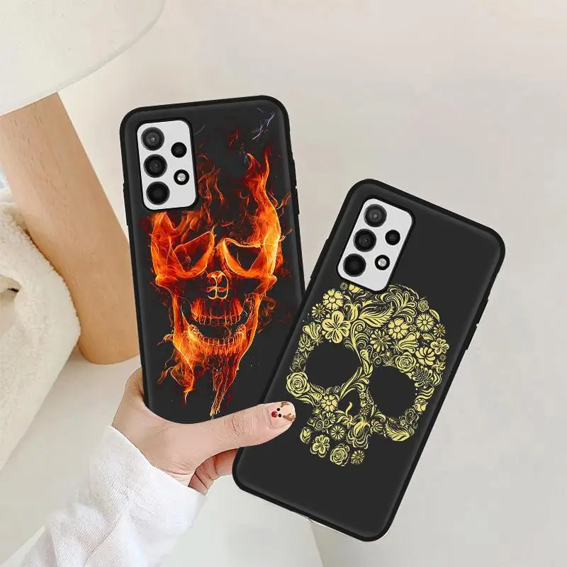 

Funny Skull Case for Samsung A9 2018 Case Cover Samsung A7 A6 J4 J6 Plus J8 J2 Pro 2018 A7 J7 J5 J3 2017 On7 On5 A750 A720 Funda