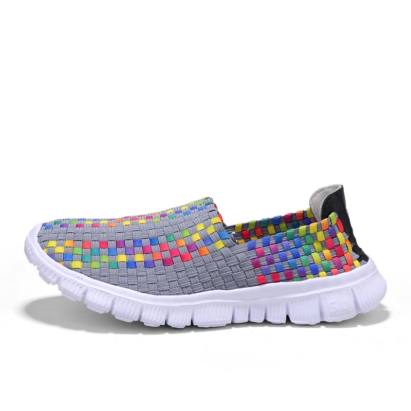 

Summer Couple Flats New Breathable Sneakers Slip on Walking Shoes for Men and Women Outdoor Fashion Light Men's Casual Shoes