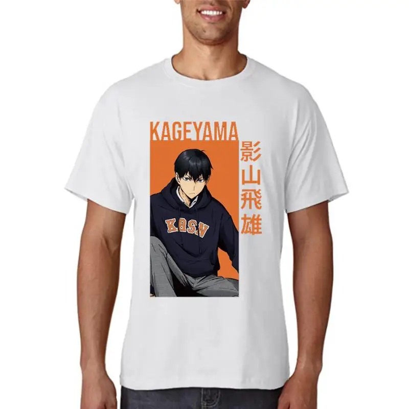 

Женские футболки Haikyuu Kageyama Tobio с принтом, летние футболки с коротким рукавом и круглым вырезом в стиле хип-хоп, Женские повседневные футболки большого размера в стиле Харадзюку