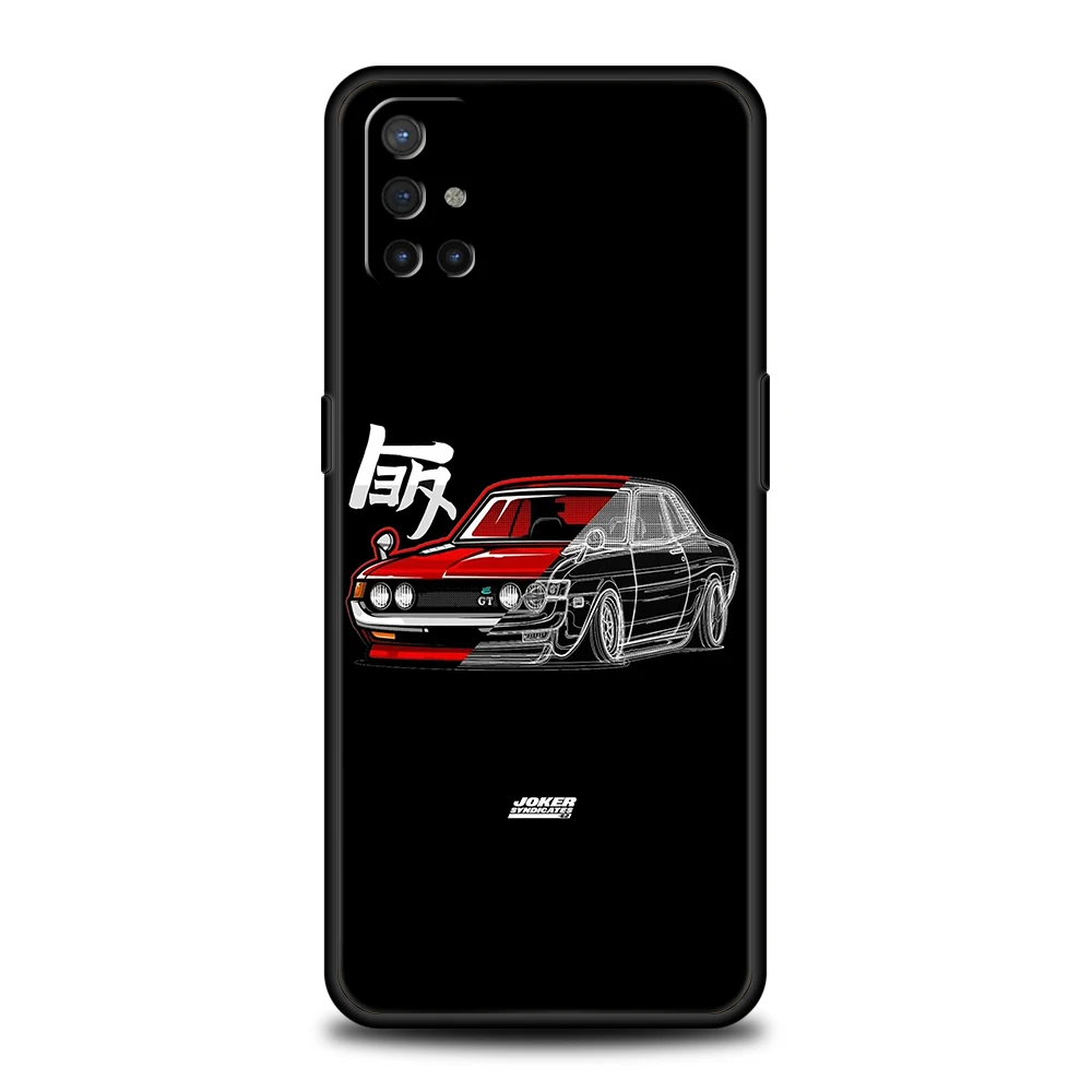 JDM Sports Car Silicone Case For Oneplus 10 Nord N100 N200 N10 2 CE Z 7 8 9 9RT 9R 7T 8T Pro 5G Luxury Shockproof Shell Fundas