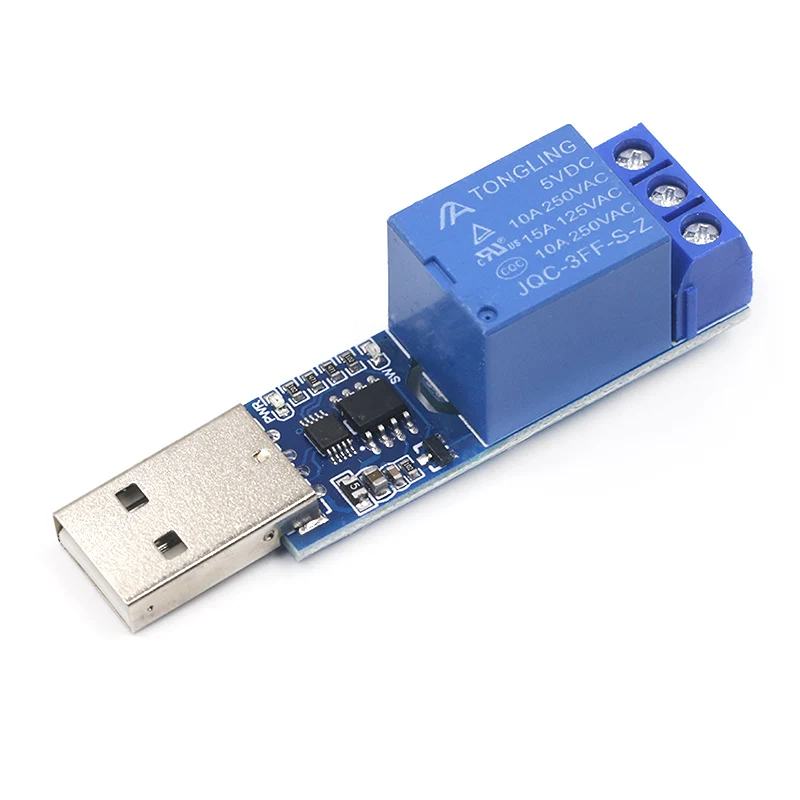 

1 way USB serial port control relay computer control module overcurrent protection command control switch smart home