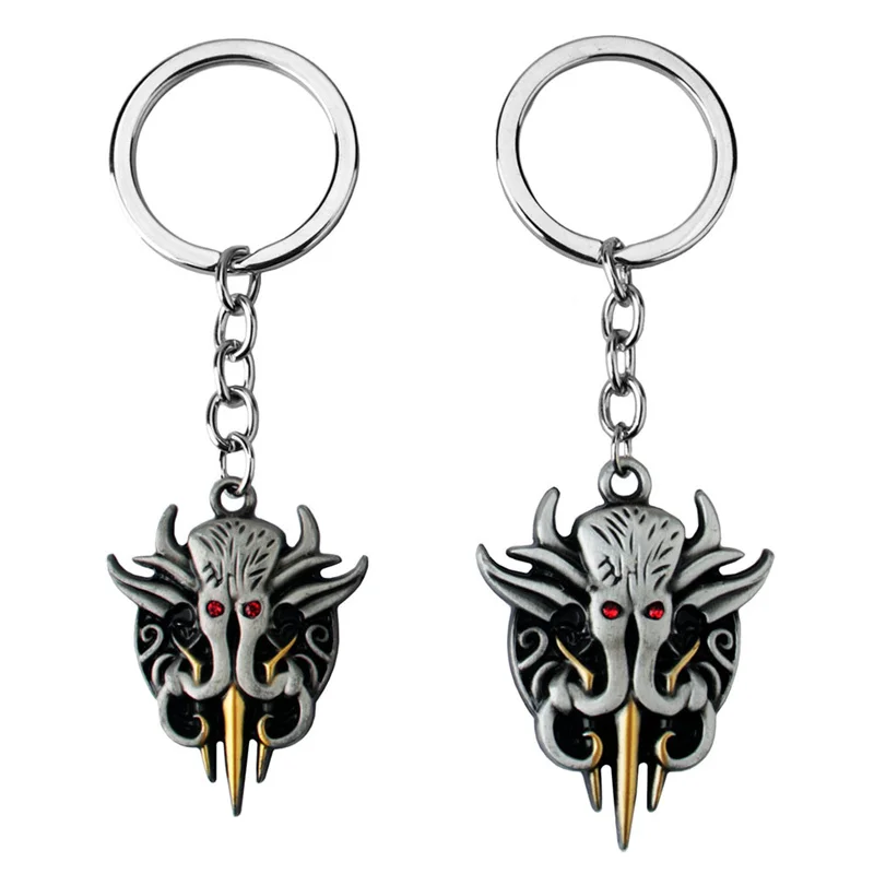 Брелок для ключей Baldur Gate 3 мужчин и женщин металлический брелок геймеров сувениры