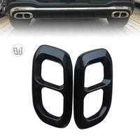 car tail pipe cover for 2020 mercedes benz gle gls glc l four out stainless steel exhaust pipe decoration frame appearance