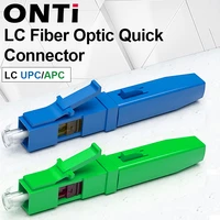 onti 10 100pcs lc fast connector single mode fiber optic quick connector lc embedded type ftth fiber optic fast connector