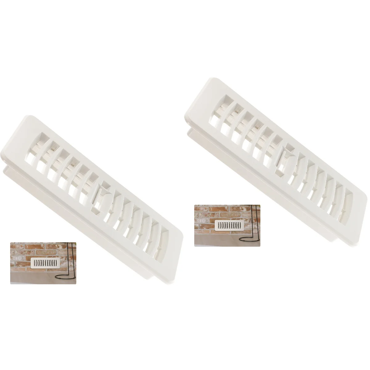 

2 шт., пластиковые настраиваемые вентиляционные решетки для выхлопных газов