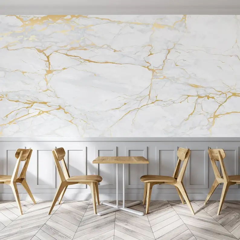 

Gold marble wallpaper, Luxury design, Wall Mural, Removable Wallpaper, Self Adhesive, Peel and Stick, Wall Decor