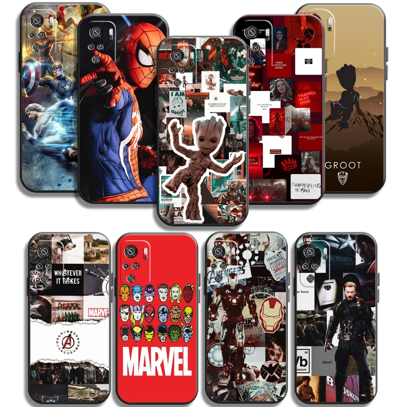 

Marvel Iron Man Spiderman Phone Cases For Xiaomi Redmi Redmi 7 7A Note 8 Pro 8T 8 2021 8 7 7 Pro 8 8A 8 Pro Cases Back Cover