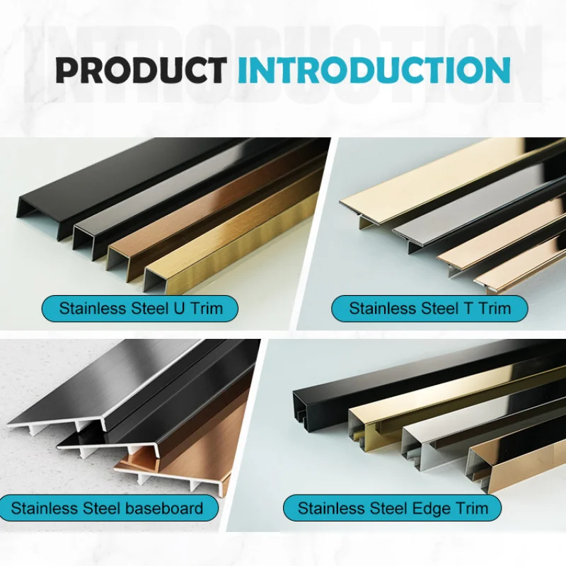 Под заказ. 304/г-образные U-образные декоративные линии с круглыми краями из