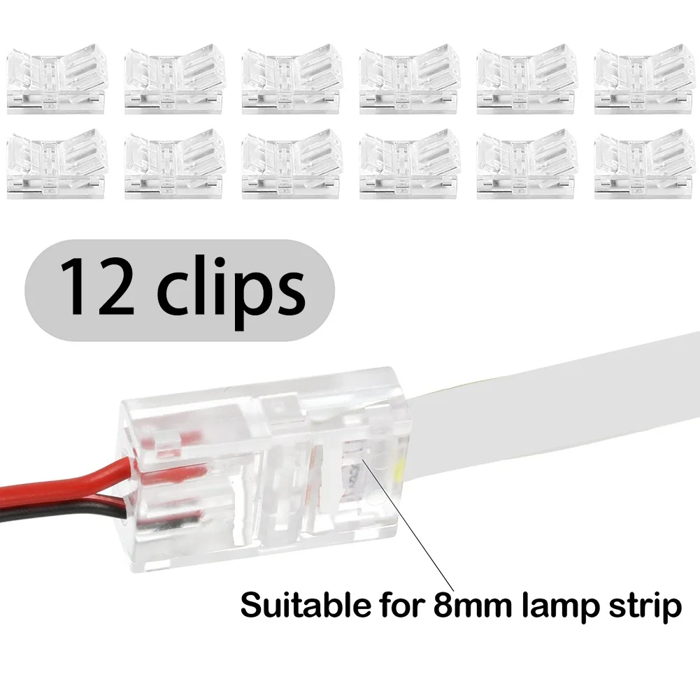 2-контактные светодиодные разъемы диаметром 8 мм упаковка из 12 шт.
