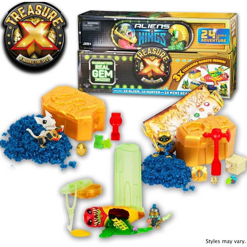 

Treasure X Aliens - Dissection Kit with Slime, Action Figure, and Treasure Aliens vs kings moose brand kids gift 3 in 1 set