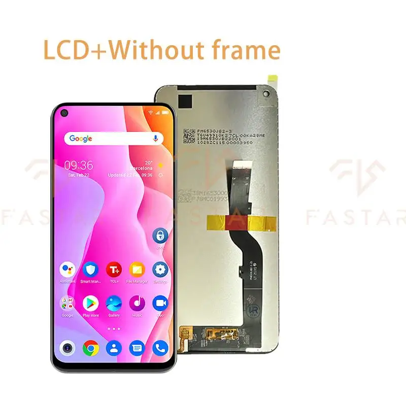 TCL 10L 6 53 &quotпротестированный для ЖК-дисплей T770H 4187U T770B с дигитайзером в сборе