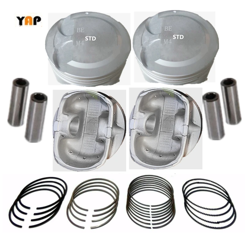 

STD G4FA G4FAL Piston&Piston Ring Set Fit For HYUNDAI i20 i30 KIA RIO KIA CEED 1.4L 1.4CVVT 16V 77MM 23410-2B300 23040-2B001