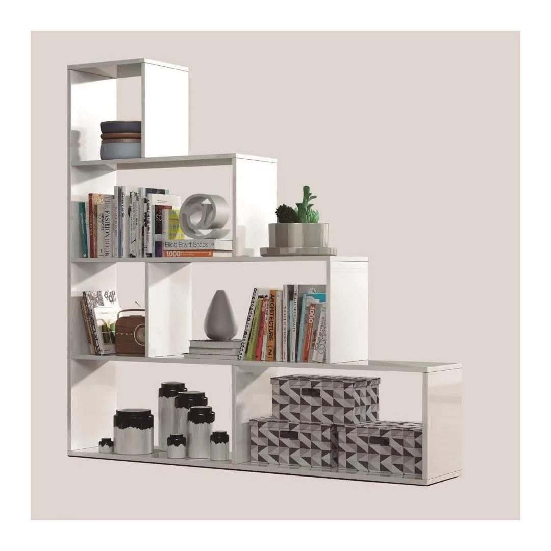 Белая лестничная полка 145 см Призма |