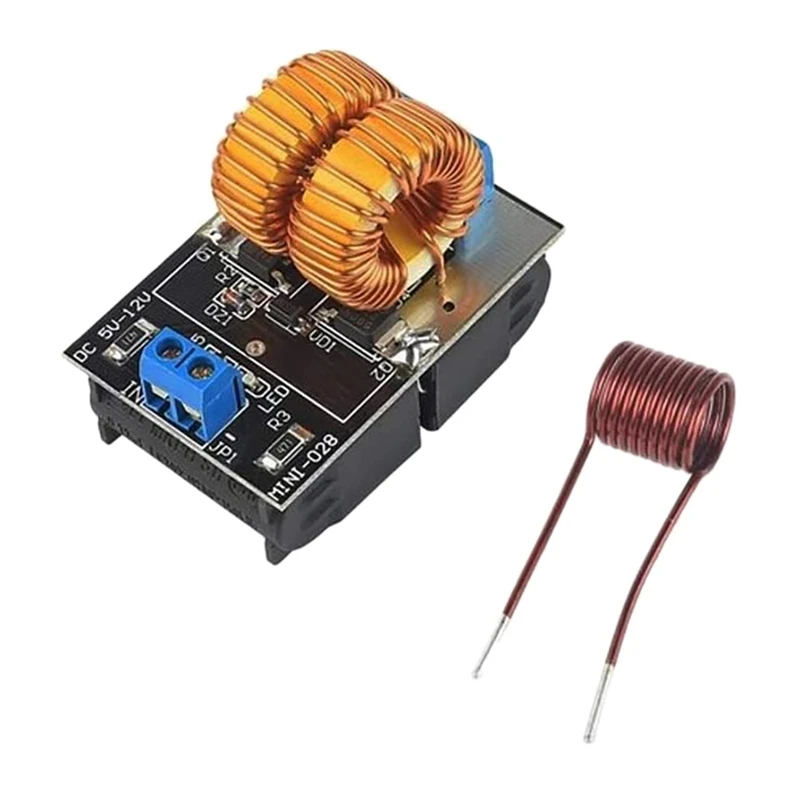 

2Pcs 5-12V ZVS Low Voltage Induction Heater Power Supply Module With Coil Power Supply Heating Power Supply Module