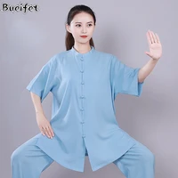 chinese traditional tai chi uniform cotton and linen martial arts wingchun suit adult high quality wu shu kung fu clothing