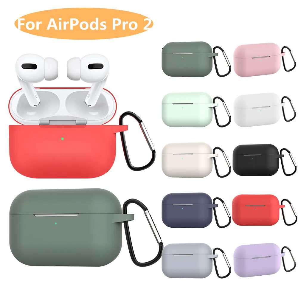 

USLION Silicone Cover For Apple Airpods Pro 2 Wireless Headphones Case Protective Cases For Airpods Pro 2 Earphone Accessories