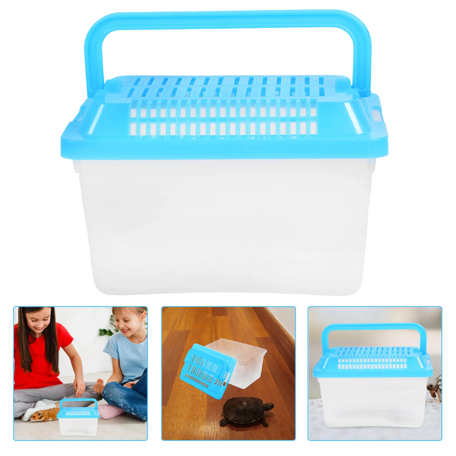 Пластиковый аквариум с черепахой легкий для среды обитания рептилий маленькие