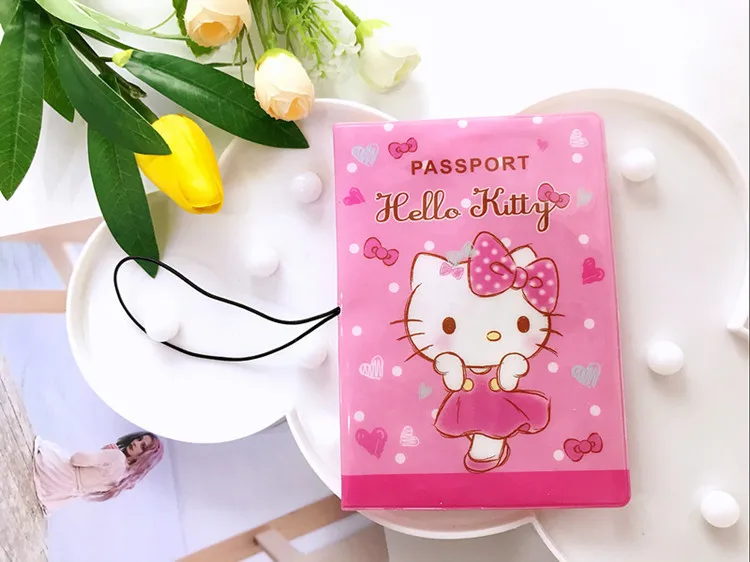 Kawaii Sanrios Kuromi Mymelody Cinnamoroll мультяшная водонепроницаемая обложка для паспорта билет