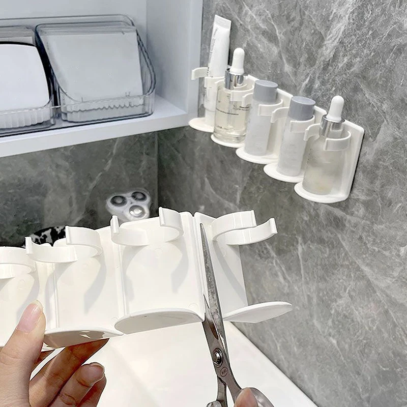 Настенный Органайзер С 5 Отделениями И Самоклеящейся Зеркальной Полкой Стеллаж