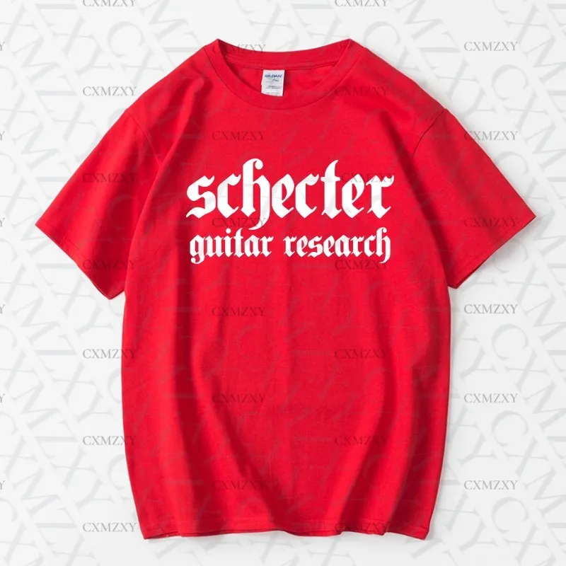 Фото Хлопковая футболка Schecter для электрогитары Scott с коротким рукавом, рок-группа, тренировочный костюм гитариста для мужчин и женщин, высокое качество №4