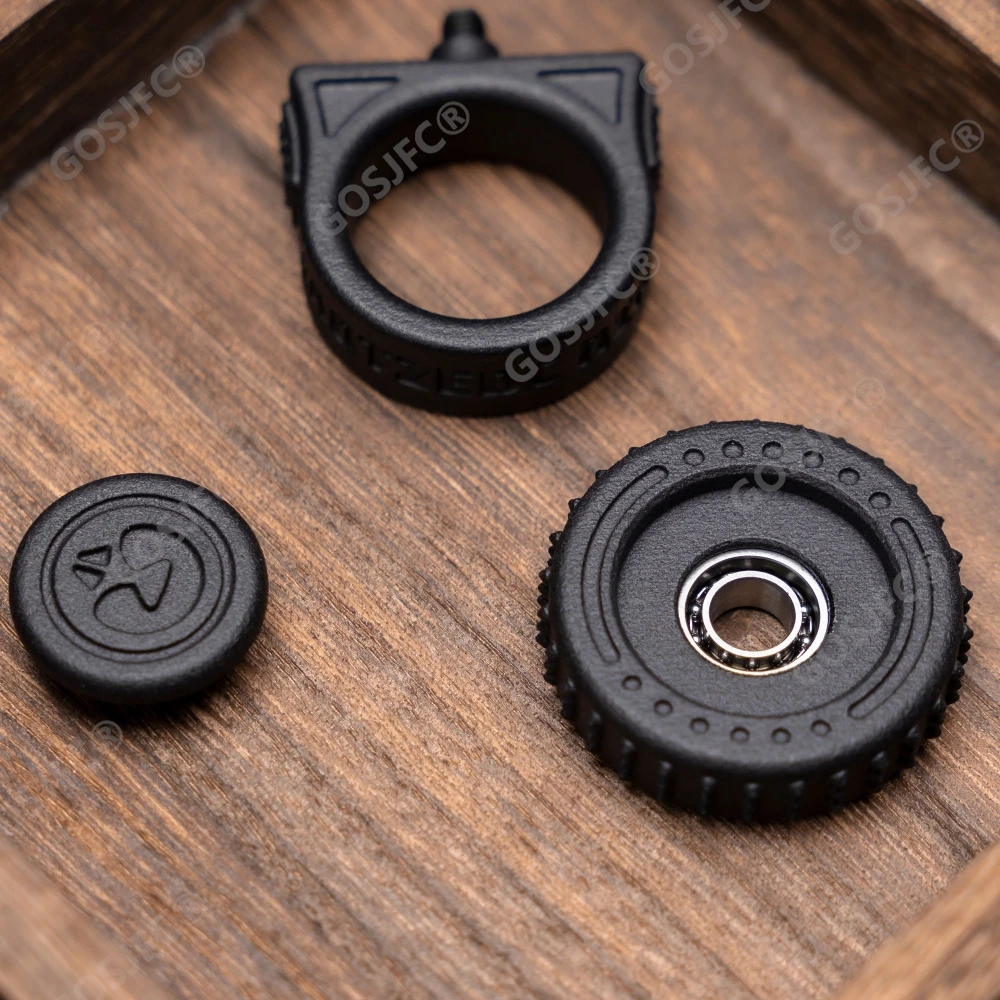 Фото HAOTZ EDC Nuclear Rat Ring Spinner из нейлона, с плотной механической конструкцией, антистрессовая игрушка, фиджет-игрушка для взрослых. №5