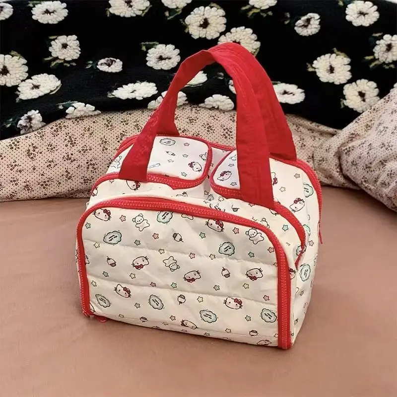 Фото Сумка-кроссбоди Kuromi Cinnamoroll, милая мультяшная стеганая сумка через плечо для девочек-студенток, новая, большая вместимость, на одно плечо №2