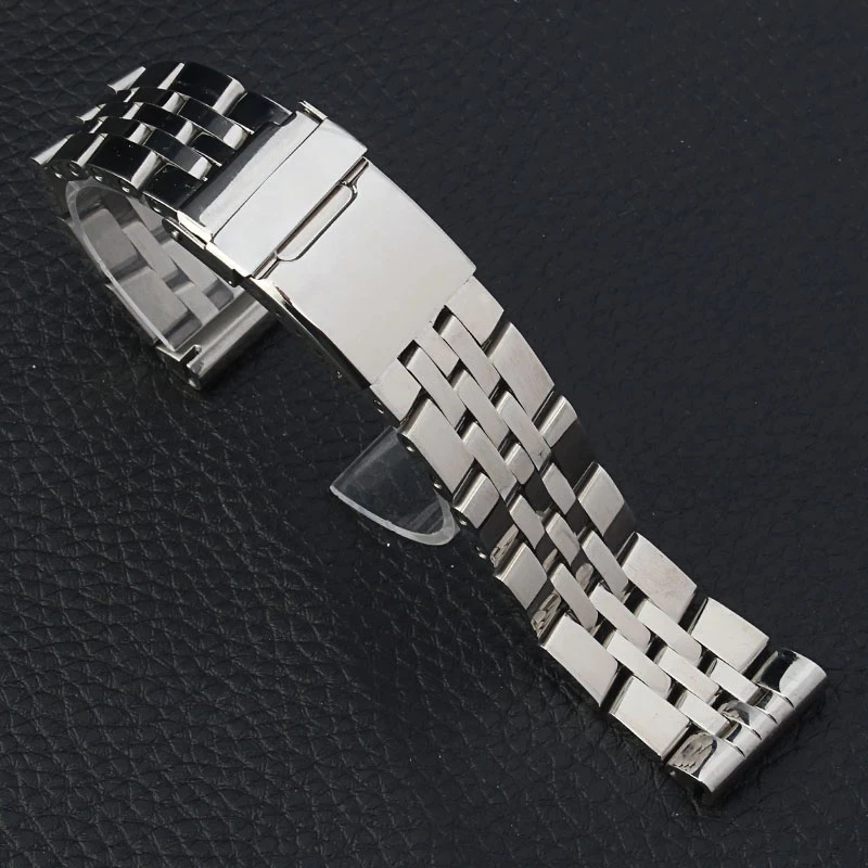 

18 20 22 24 mm High Quality Stainless Steel Watchband For Breitling Watch Strap Men Bracelet Push-Button Hidden Clasp Logo On