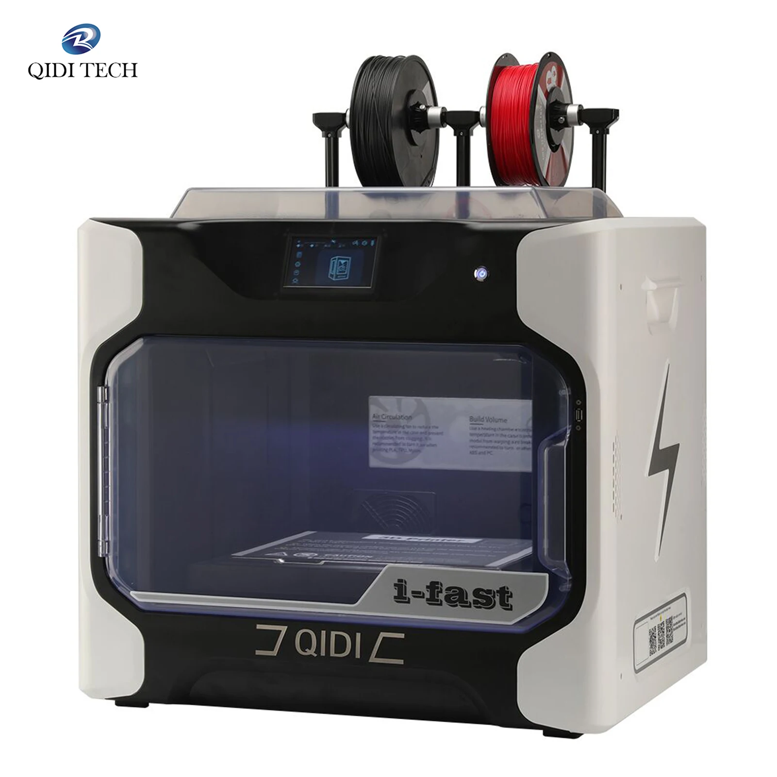 

QIDI TECH iFAST 3D Printer Desktop Intelligent Industrial Grade with 5inch Touchscreen WiFi Function High Precision Dual Nozzle