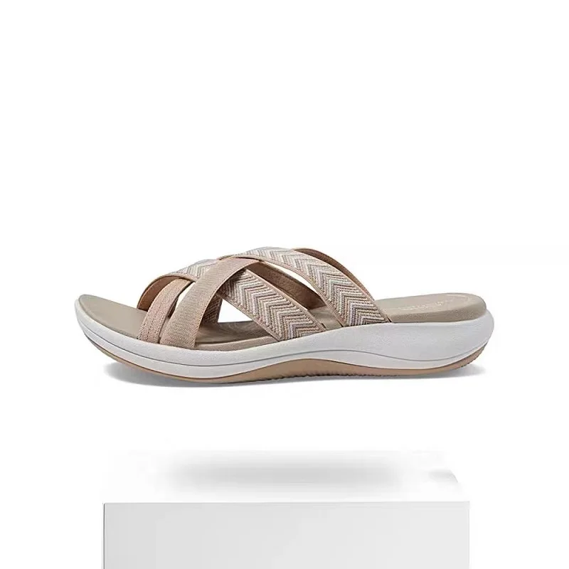 2023 Fashion Women Sandals Slip On Female Casual Platform Slippers Breathable Comfortable Outdoor Summer Ladies Plus Size Shoes