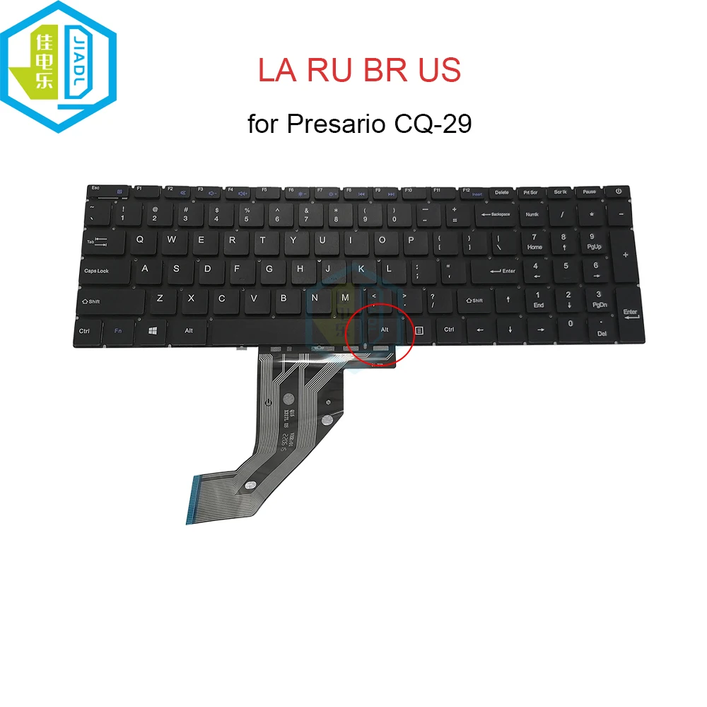 

Латиноамериканская Русская клавиатура для ноутбука Compaq Presario CQ-29 CQ29 английская русская клавиатура NETFIX с клавишами Alt MB3661027