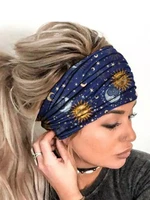 headbands for women boho stretchy hair bands for girls criss cross turban headwrap yoga workout vintage hair decoration