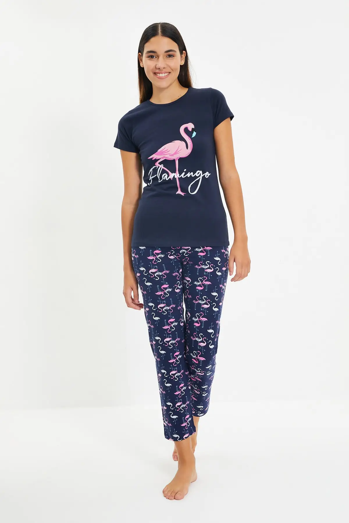 

Trendyol Printed Knitted Pajamas Set THMAW22PT0684