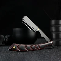 micarta handle folding razor stainless steel barber razor holder mens beard trimming shaving tool professional manual razor