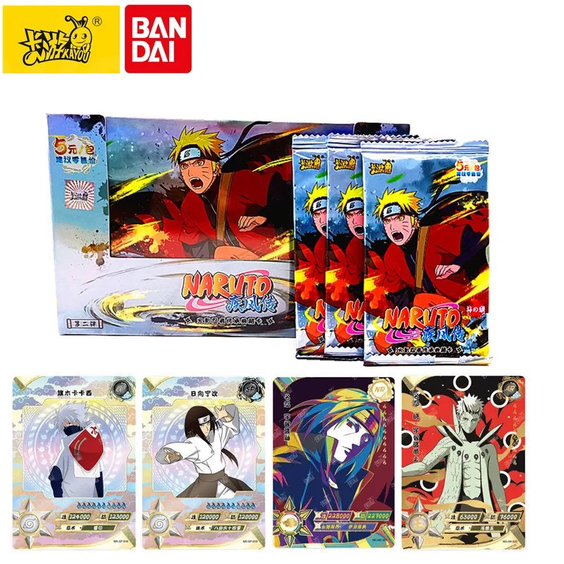 

Anime Naruto Cards Uzumaki Uchiha Sasuke SP AR Carte Coleccionado De Cartas 100 Pcs Card Per Box Game Cards For Children Gift