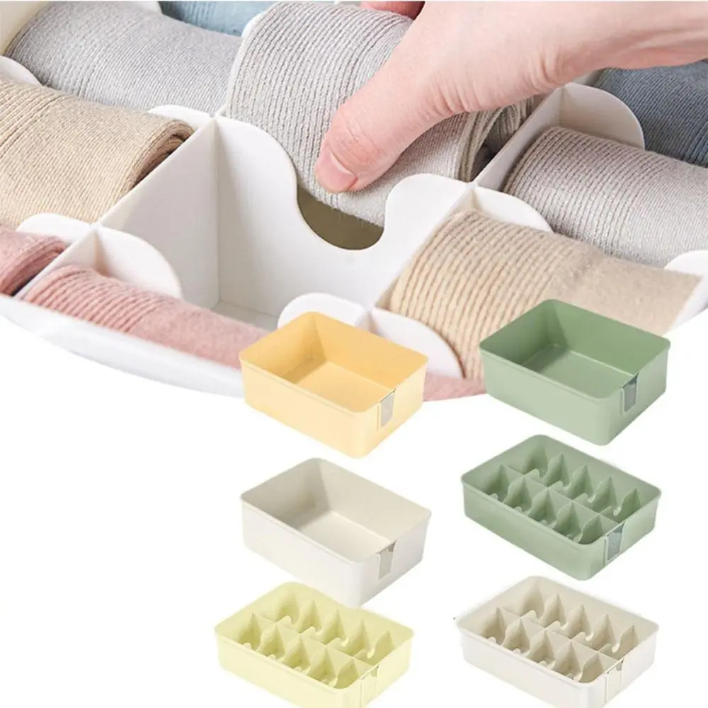 

Plastic Underwear Storage Box New Wardrobe Supplies Bra Drawer Type Sorting Box Dust-Proof Lid Drawer Organizers Closet