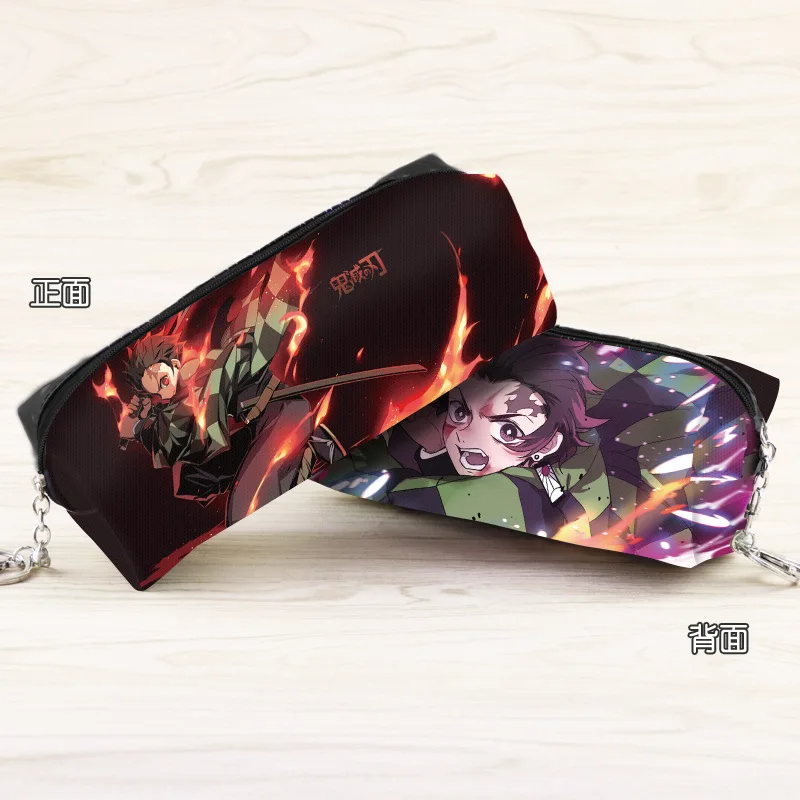 

Anime Demon Slayer: Kimetsu no Yaiba Cartoon Cosmetic Bag Tomioka Giyuu Stationery Pencil Bag for School Supplies