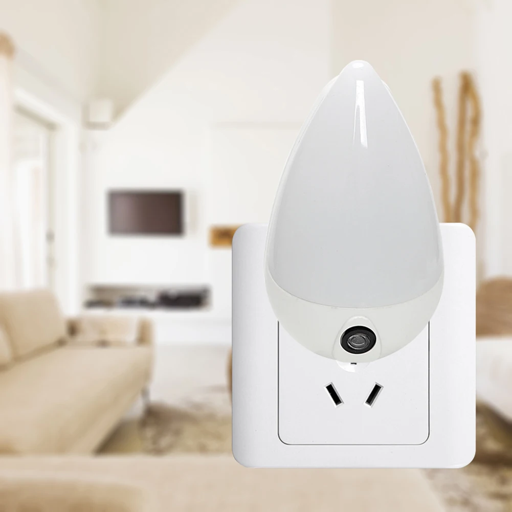 

Children Bedroom Night Light EU UK Plug Water Drops Shape LED Sensor Wall Socket for Corridor Closet Exhibition Hall