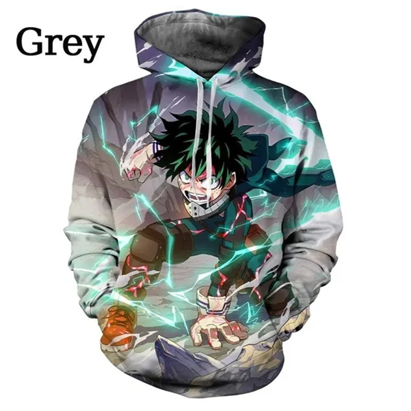 

Толстовка мужская с 3D принтом My Hero, унисекс, свитшот, детский Забавный милый пуловер, Женская толстовка в стиле Харадзюку